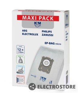 K&M Worki do odkurzacza 12 + 2 EP-BAG micro MAXI PACK