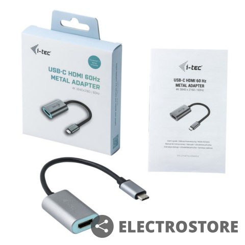 I-tec Adapter USB-C do HDMI, 4K Ultra HD 60Hz kompatybilny z Thunderbolt 3 I-tec Adapter USB-C do HDMI, 4K Ultra HD 60Hz kompatybilny z Thunderbolt 3