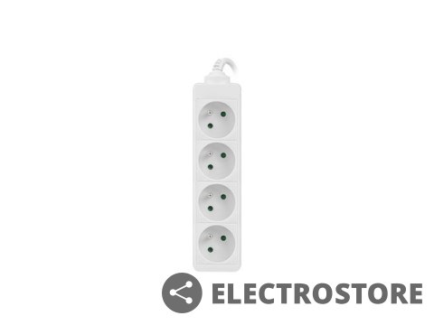 Lanberg Listwa zasilająca 1,5m, biała, 4 gniazda, kabel wykonany z pełnej miedzi Lanberg Listwa zasilająca 1,5m, biała, 4 gniazda, kabel wykonany z pełnej miedzi