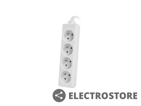 Lanberg Listwa zasilająca 1,5m, biała, 4 gniazda, kabel wykonany z pełnej miedzi Lanberg Listwa zasilająca 1,5m, biała, 4 gniazda, kabel wykonany z pełnej miedzi