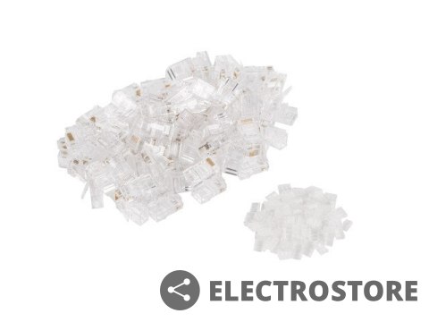 Lanberg Wtyk sieciowy RJ45 8P8C kat.6 UTP (100szt) z prowadnicą do linki i do drutu Lanberg Wtyk sieciowy RJ45 8P8C kat.6 UTP (100szt) z prowadnicą do linki i do drutu