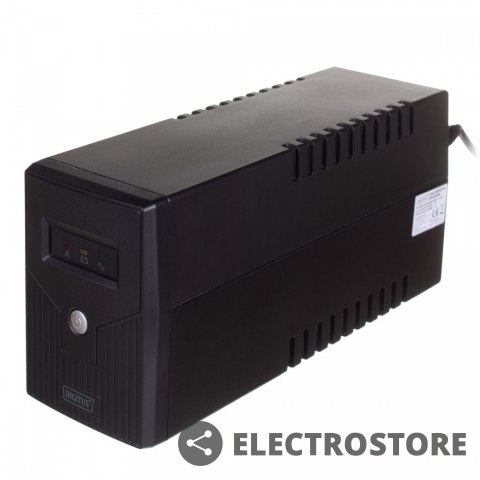 Digitus Zasilacz awaryjny UPS Line-Ineractive LED, 600VA/360W, 1x12V/7Ah, AVR, 2xSCHUKO, USB, RJ11 Digitus Zasilacz awaryjny UPS Line-Ineractive LED, 600VA/360W, 1x12V/7Ah, AVR, 2xSCHUKO, USB, RJ11