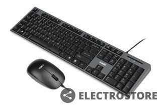 IBOX Zestaw klawiatura + mysz IBOX IKMS606 (USB 2.0; (US); czarna, optyczna; 800 DPI)