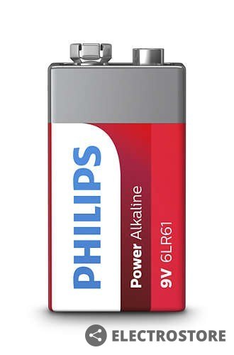 Philips Bateria Power Alkaline 9V 1szt. blister (LR61) Philips Bateria Power Alkaline 9V 1szt. blister (LR61)