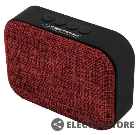 Esperanza Głośnik Bluetooth FM Samba czerwony Esperanza Głośnik Bluetooth FM Samba czerwony