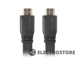 Lanberg Kabel HDMI-HDMI M/M v2.0 5m czarny płaski
