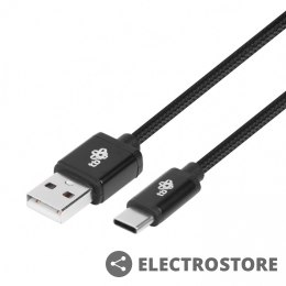 TB Kabel USB-USB C 1.5m czarny sznurek