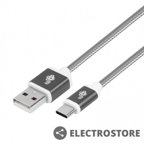 TB Kabel USB-USB C 1.5m szary sznurek