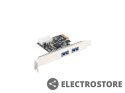 Lanberg Karta PCI Express - USB 3.1 Gen.1 2 porty + Śledź niskoprofilowy