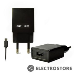 Beline Ładowarka sieciowa USB + microUSB 1A czarna