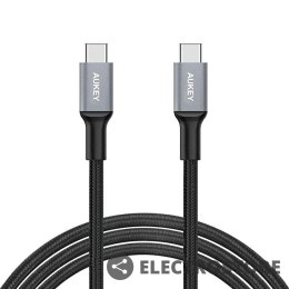 AUKEY CB-CD6 nylonowy kabel Quick Charge USB C - USB C | 2m | 3A | 60W PD | 20V