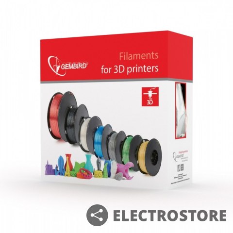 Gembird Filament do drukarki 3D PLA/1.75mm/srebrny Gembird Filament do drukarki 3D PLA/1.75mm/srebrny