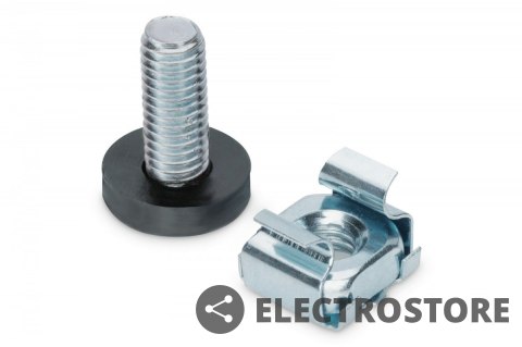 Digitus Śruby montażowe M6 19.8mm, nakrętki i podkładki do komponentów RACK 10" i 19" zestaw 50szt. srebrne Digitus Śruby montażowe M6 19.8mm, nakrętki i podkładki do komponentów RACK 10" i 19" zestaw 50szt. srebrne