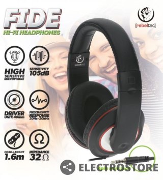 Rebeltec Słuchawki stereo z mikrofonem Fide