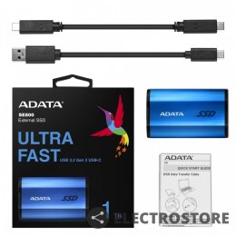Adata Dysk SSD External SE800 1TB USB-C 3.2 niebieski