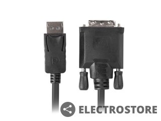 Lanberg Kabel DisplayPort v1.2 DVI-D(24+1) 1.8M czarny CA-DPDV-10CU-0018-BK