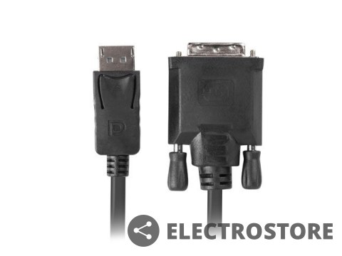 Lanberg Kabel DisplayPort v1.2 DVI-D(24+1) 1.8M czarny CA-DPDV-10CU-0018-BK Lanberg Kabel DisplayPort v1.2 DVI-D(24+1) 1.8M czarny CA-DPDV-10CU-0018-BK