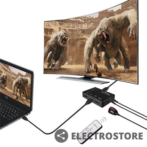 Media-Tech Przełącznik HDMI 5-portowy Media-Tech Przełącznik HDMI 5-portowy