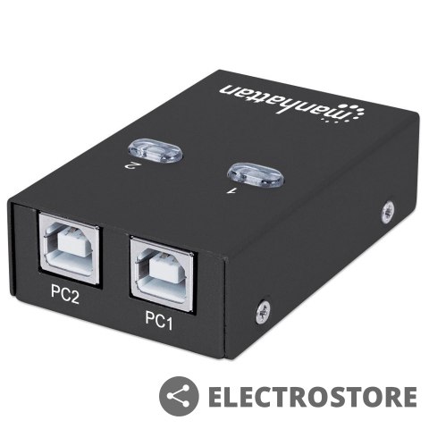 Manhattan Przełącznik automatyczny Hi-Speed USB 2.0 2 PC - 1 USB Manhattan Przełącznik automatyczny Hi-Speed USB 2.0 2 PC - 1 USB