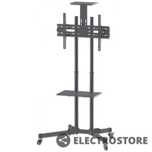 Manhattan Stojak mobilny do TV LCD/LED/PDP 37-70cali, 50kg VESA pochylany 2 półki
