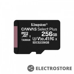 Kingston Karta pamięci microSD 256GB Canvas Select Plus 100/85MB/s Adapter