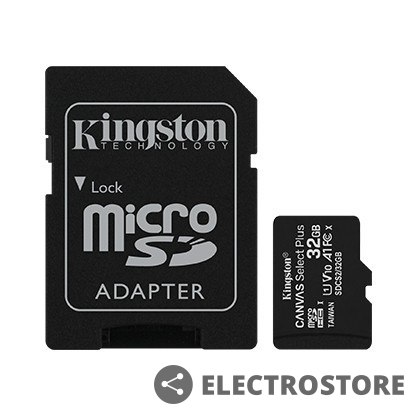 Kingston Karta pamięci microSD 32GB Canvas Select Plus 100MB/s Adapter