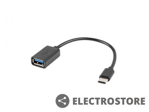 Lanberg Adapter USB C(M)-USB-A (F)2.0 0.15M OTG Czarny