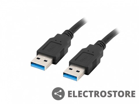 Lanberg Kabel USB-A M/M 3.0 0.5m Czarny