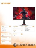 AOC Monitor Q27G2U/BK 27 cali VA 144Hz HDMIx2 DP HAS