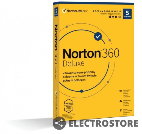 Norton Norton 360 DELUX 50GB PL 1U 5Dvc 1Y 21408667