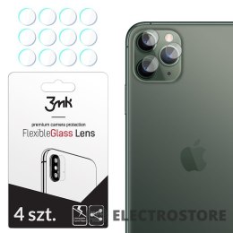 3MK Szkło hybrydowe FlexibleGlass Lens iPhone 11 Pro Max na obiektyw aparatu 4 szt