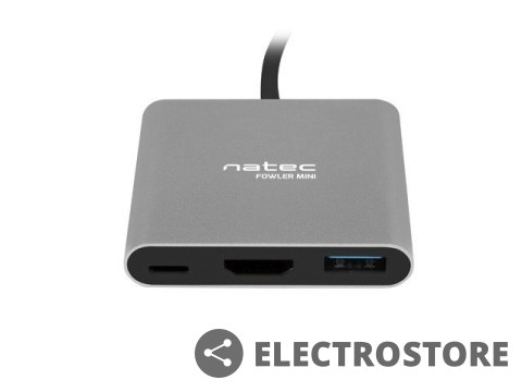 Natec Multi Port Fowler mini USB-C PD, USB 3.0, HDMI 4K Natec Multi Port Fowler mini USB-C PD, USB 3.0, HDMI 4K