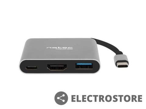 Natec Multi Port Fowler mini USB-C PD, USB 3.0, HDMI 4K Natec Multi Port Fowler mini USB-C PD, USB 3.0, HDMI 4K