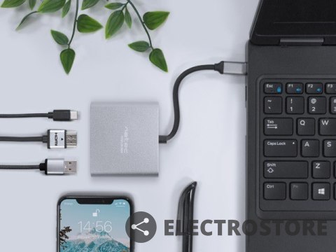 Natec Multi Port Fowler mini USB-C PD, USB 3.0, HDMI 4K Natec Multi Port Fowler mini USB-C PD, USB 3.0, HDMI 4K