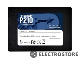 Patriot Dysk SSD 256GB P210 500/400 MB/s SATA III 2,5