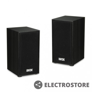 IBOX Zestaw głośników IGLSP1B (2.0; ciemne drewno)