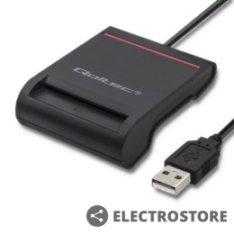 Qoltec Inteligentny czytnik chipowych kart ID | USB2.0 | Plug&play