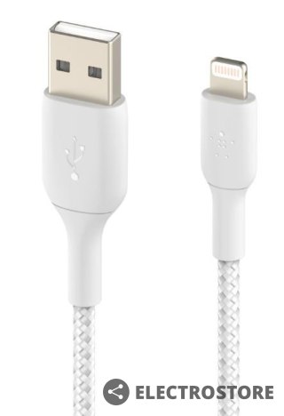 Belkin Kabel Braided USB- Lightning 15cm biały