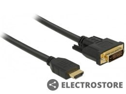 Delock Kabel HDMI-DVI-D 1m czarny dual link