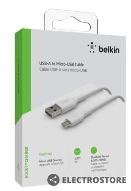 Belkin Kabel PVC USB-A micro USB 1m biały