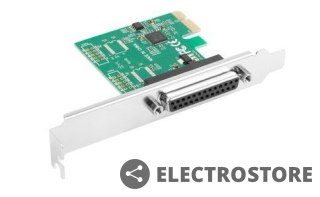 Lanberg Karta PCI EXPRESS LPT (DB25) X1 LANBERG + ŚLEDŹ LOW PROFILE