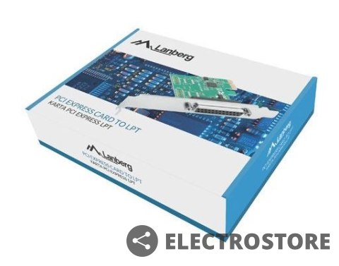 Lanberg Karta PCI EXPRESS LPT (DB25) X1 LANBERG + ŚLEDŹ LOW PROFILE Lanberg Karta PCI EXPRESS LPT (DB25) X1 LANBERG + ŚLEDŹ LOW PROFILE