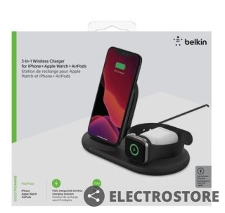 Belkin Ładowarka Wireless 3in1 pad czarna