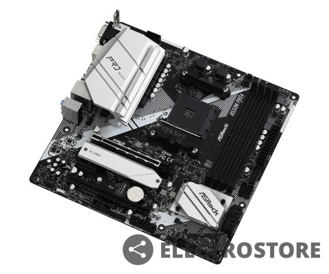 ASRock Płyta główna B550M Pro4 AM4 4DDR4 HDMI/DP/D-SUB M.2 mATX ASRock Płyta główna B550M Pro4 AM4 4DDR4 HDMI/DP/D-SUB M.2 mATX