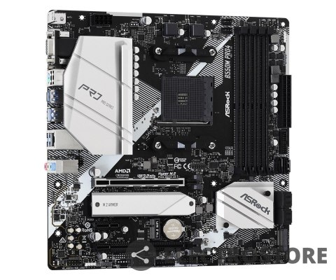 ASRock Płyta główna B550M Pro4 AM4 4DDR4 HDMI/DP/D-SUB M.2 mATX ASRock Płyta główna B550M Pro4 AM4 4DDR4 HDMI/DP/D-SUB M.2 mATX