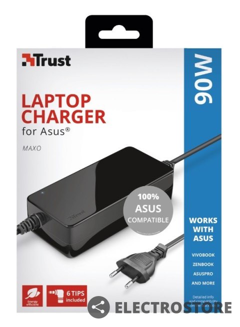 Trust Zasilacz MAXO 90W do Asus Trust Zasilacz MAXO 90W do Asus