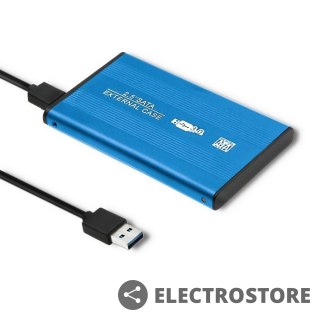 Qoltec Obudowa na dysk HDD/SSD 2.5 cala SATA3 | USB 3.0 | Niebieska