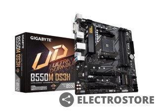 Gigabyte Płyta główna B550M DS3H AM4 4DDR4 HDMI/DVI M.2 USB3.2 mATX