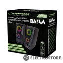 Esperanza Głośnik 2,0 USB Led Rainbow Baila