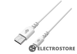 TB Kabel USB-USB C 1m silikonowy biały Quick Charge